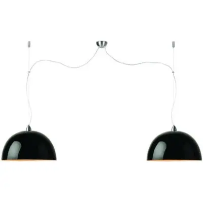 LAMPA WISZĄCA HALONG CZARNA PODWÓJNA GOOD&MOJO