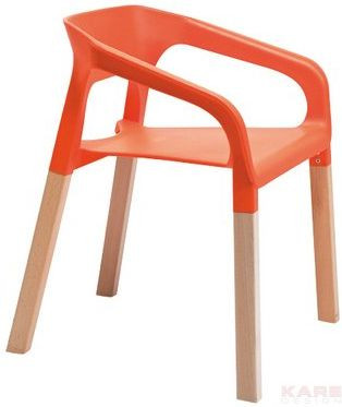Krzeso Pop Art pomaraczowe 3 szt. Kare Design