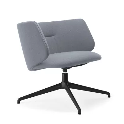 KRZESŁO KOMMA SWIVEL LOUNGE GREY