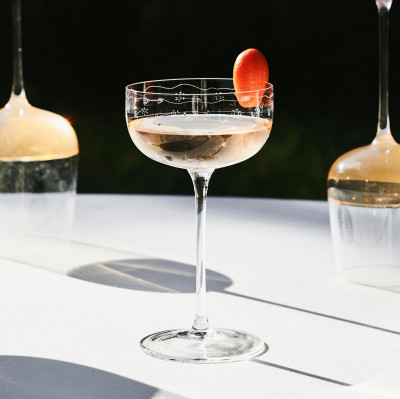 Kieliszek do szampana Midnight Flowers Coupe Serax