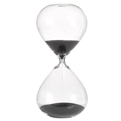 Sanduhr Sanduhr Ball L Schwarz Pols Potten