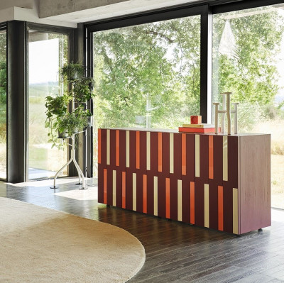 Riga-Riga 789 chest of drawers amaranth Zanotta