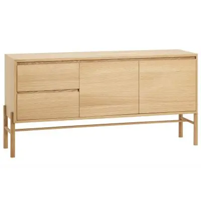 komoda dębowa 144 cm hubsch