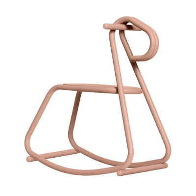 Koń na biegunach Lussi różowy Ferm Living