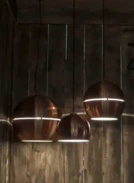 LAMPA WISZĄCA RETRO 70 MIEDZIANA R 50 ZUIVER