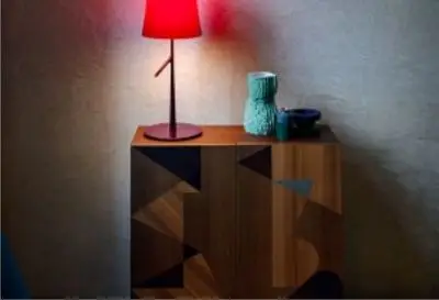 LAMPA STOŁOWA BIRDIE METAL DUŻA FOSCARINI