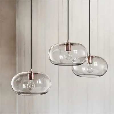 LAMPA WISZĄCA KOBE PRZYDYMIONA CZARNA OSŁONKA FRANDSEN