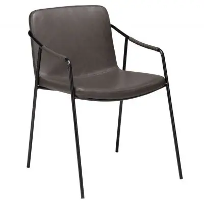 Krzesło Vintage Szare-Czarne Nogi