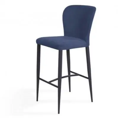 Krzesło Barowe Napoli Niebiesko-Szare