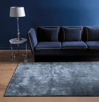 DYWAN linen dark blue 200x300 cm CARPET DECOR
