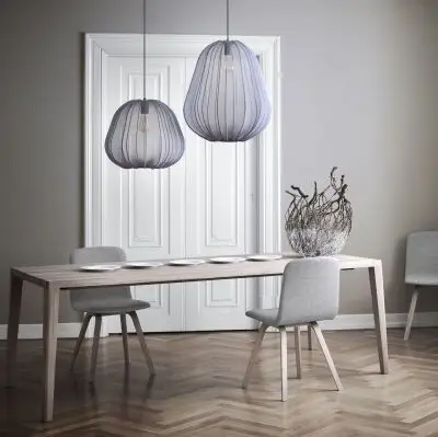 LAMPA WISZĄCA BALLOON 47 CM SZARA BOLIA