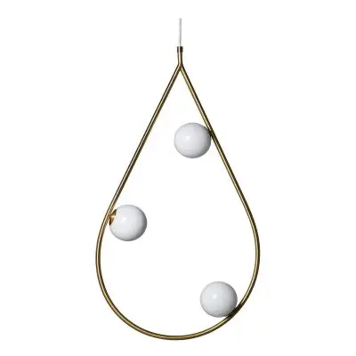 Lampa Wisząca Pearls 80 Mosiądz Pholc