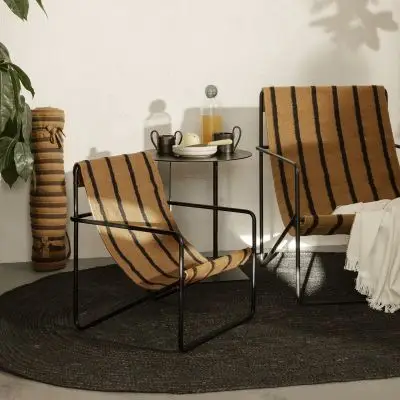 DYWAN ETERNAL OWALNY 230 CM CZARNY FERM LIVING