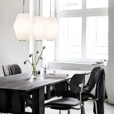 Lampa wisząca Dahl duża biała Northern