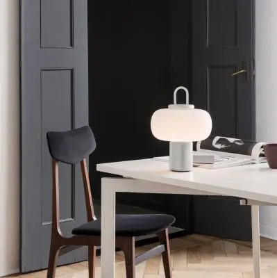 Lampa stołowa Nox srebrna Astep
