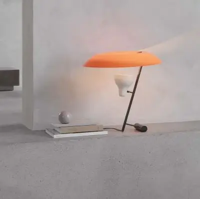 Lampa stołowa Model 548 Ciemny mosiądz - pomarańczowy Astep