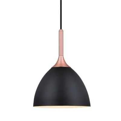 Lampa Wiszca Bellevue 24 Cm czarna mied Halo Design