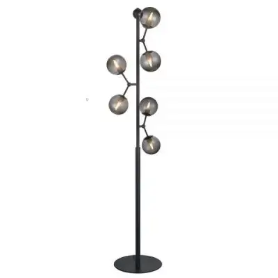 Lampa podłogowa Atom przydymiona Halo Design