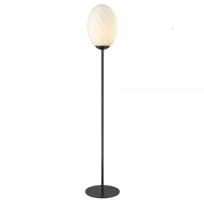Lampa Pod³ogowa Twist Oval czarna Halo Design