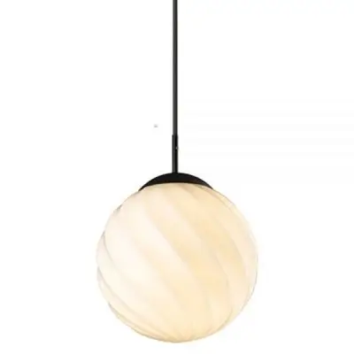 Lampa wiszca Twist 25 cm okrga czarna Halo Design