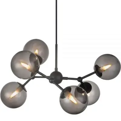 Lampa wisząca Atom 57 cm przydymiona Halo Design