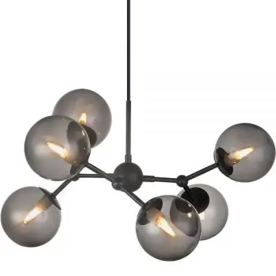 Lampa wiszca Atom 57 cm przydymiona Halo Design