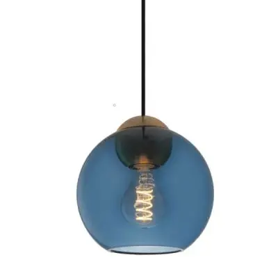 Lampa wisząca Bubbles 18 cm niebieska Halo Design