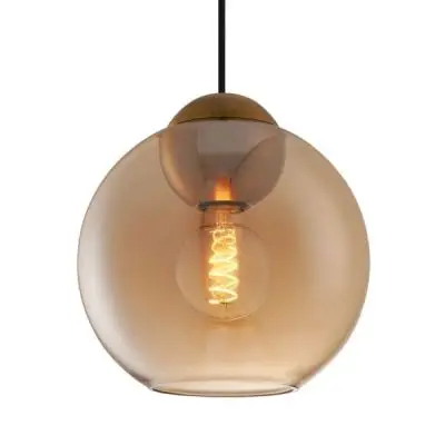 Lampa wiszca Bubbles 24 cm bursztynowa Halo Design