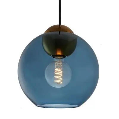 Lampa wisząca Bubbles 24 cm niebieska Halo Design