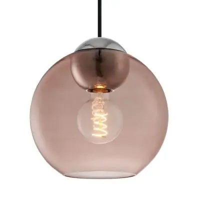 Lampa wiszca Bubbles 24 cm rowa Halo Design