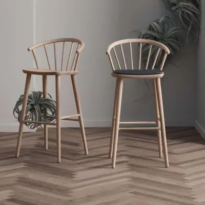 Krzesło barowe Sleek h;102 cm białe Bolia
