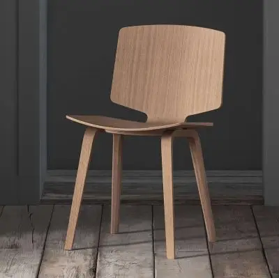 Krzesło Valby dąb lakierowany Bolia
