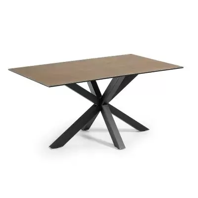 Stół ceramiczny Tron 160x90 cm brązowy