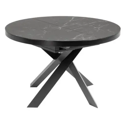 Stół rozkładany blat ceramiczny Noir 120-160 cm