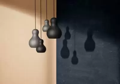 Lampa wisząca Calabash 22,4 cm czarna Fritz Hansen