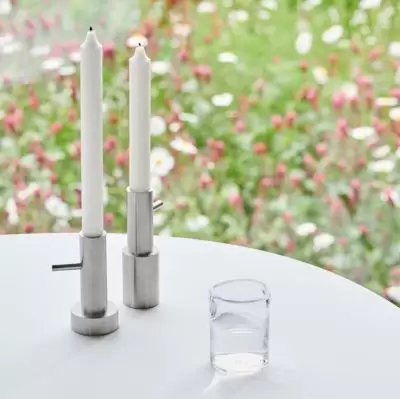 Świecznik Candleholder single 1 stal nierdzewna Fritz Hansen