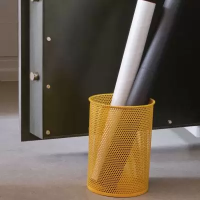 Kosz biurowy Perforated 37 cm żółty Hay