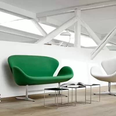 Sofa Swan Capture Warm Green Fritz Hansen