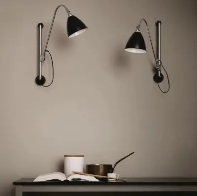 Lampa ścienna Bestlite BL5 stal chromowana porcelana Gubi