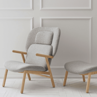 Fotel Cosh high jasnoszary Bolia