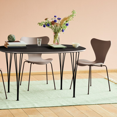 Krzesło Series 7 Fornir Barwiony Jasnobeżowy Fritz Hansen