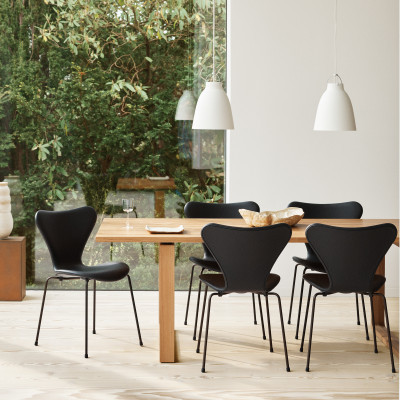Krzesło Series 7 Fornir Barwiony Leśna Zieleń Fritz Hansen