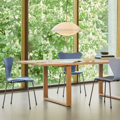 Krzesło Series 7 Fornir Barwiony Pomarańczowy Fritz Hansen