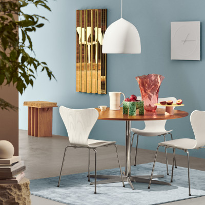 Krzesło Series 7 Fornir Lakierowany Żółty Fritz Hansen