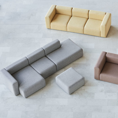 Sofa Mags 2,5 osobowa high armrest Steelcut 190 HAY
