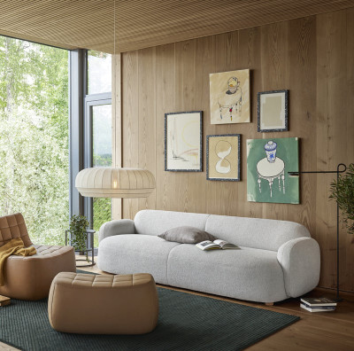 Sofa Gem 3-osobowa Brusvik Light Brown Northern