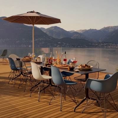 Krzesło Eames Plastic Side Chair RE DSR morski niebieski Vitra