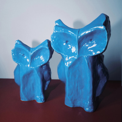 Wazon After Midnight 30 cm niebieski Serax