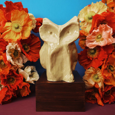 Wazon After Midnight 30 cm żółty Serax