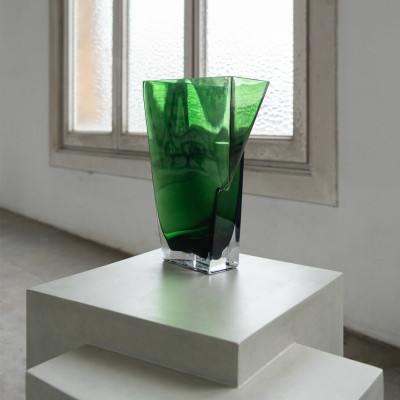 Dunk váza 33 cm zelená Serax